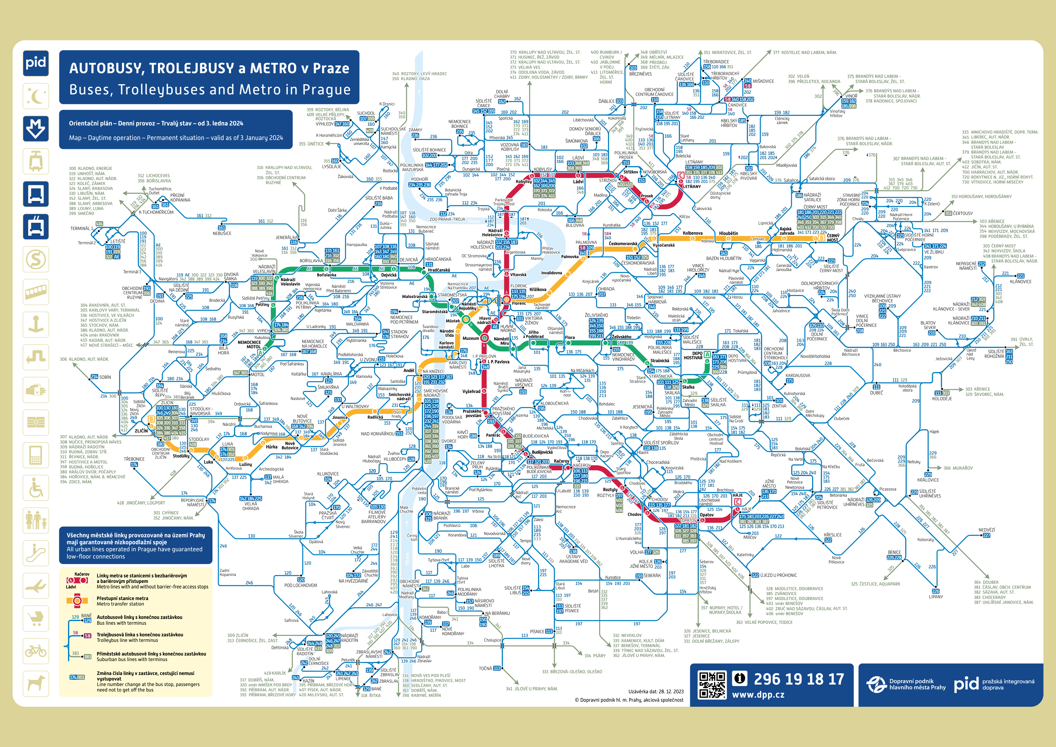 Maps and traffic scheme | Prague Public Transit Company, joint-stock ...