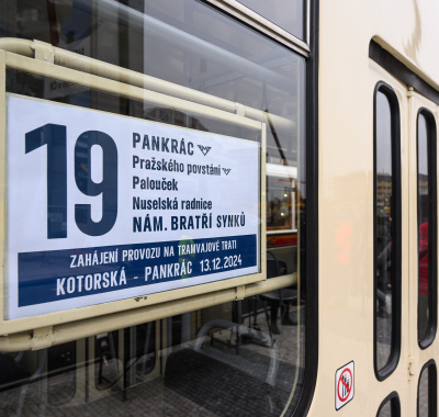 Trams return to Pankrác